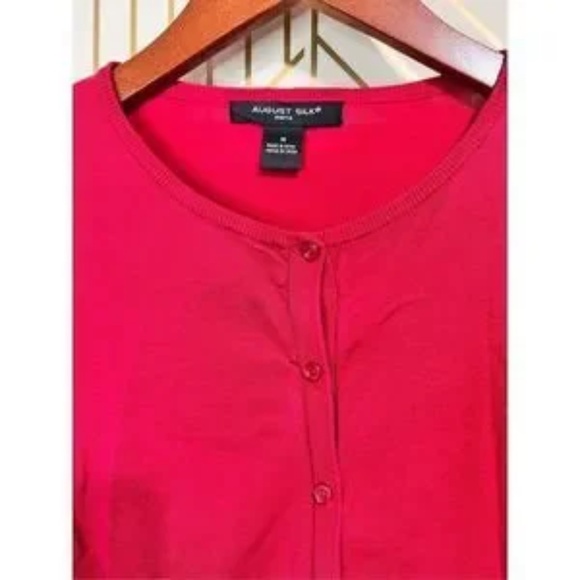 Stylish Women's Clothing Bundle – Talbots Floral Blazer, August Silk Red Knit - Picture 6 of 14